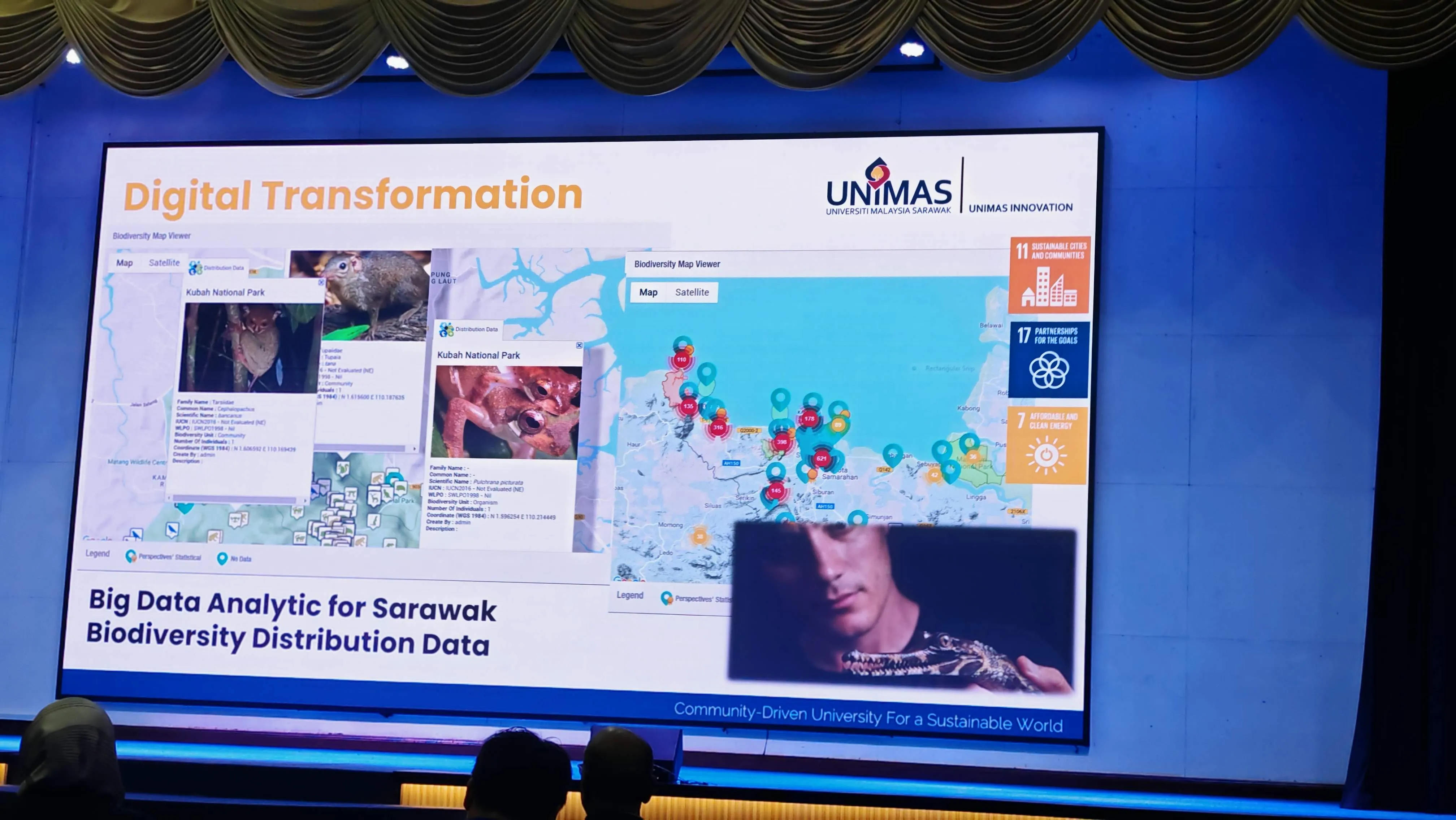 Geospatial Map Viewer Platform for Sarawak Biodiversity Layout
